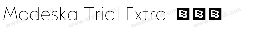 Modeska Trial Extra字体转换